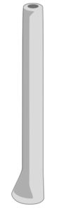 Schéma d'un didgeridoo cylindrique
